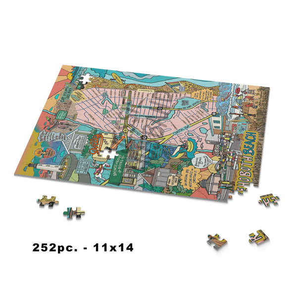 Rehoboth Beach Map Puzzle - Jessie husband