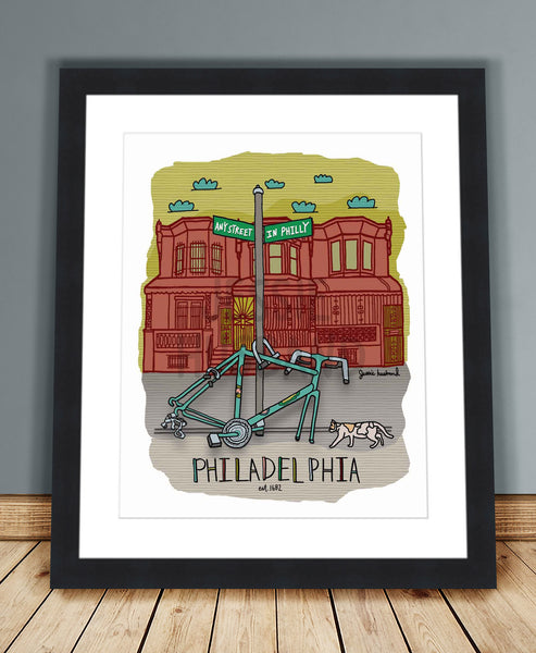 Philadelphia bike parts print - Jessie husband