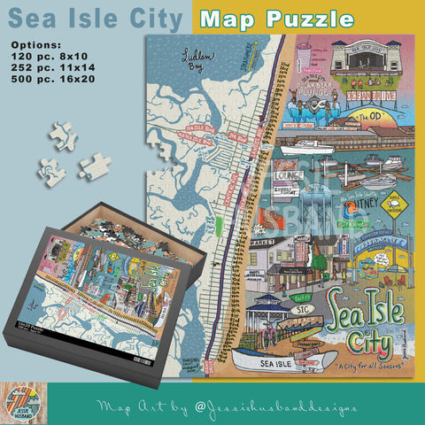 Sea Isle City Map Puzzle