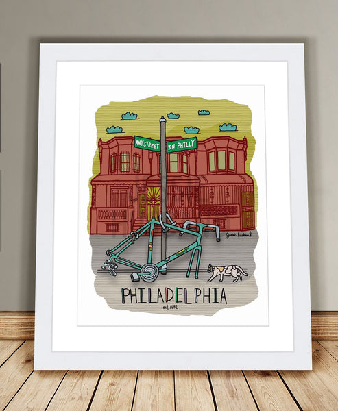 Philadelphia bike parts print - Jessie husband