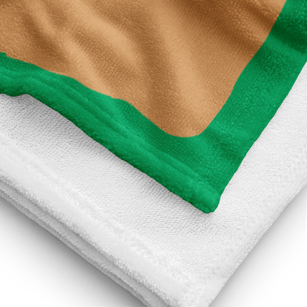 Don't be a Seagull, Be an EAGLE! Beach Towel - Jessie husband