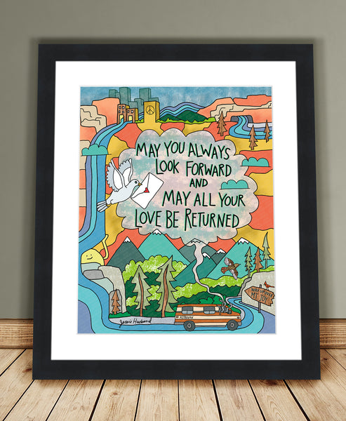 Bug Eyes, Astrovan, Mt. Joy lyric art - Jessie husband
