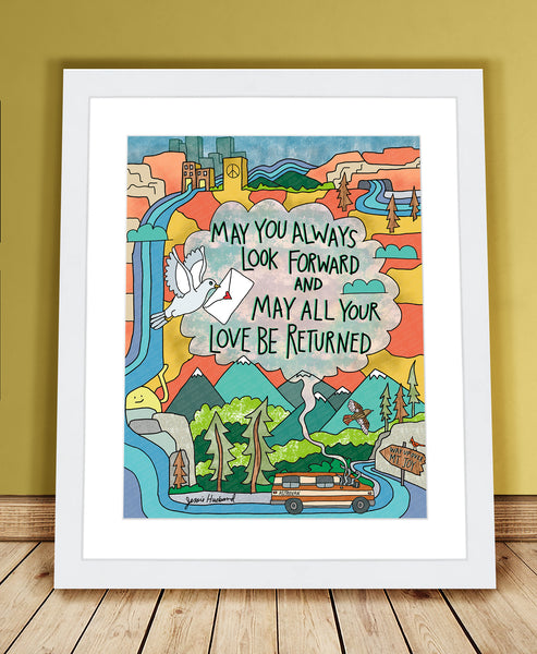 Bug Eyes, Astrovan, Mt. Joy lyric art - Jessie husband