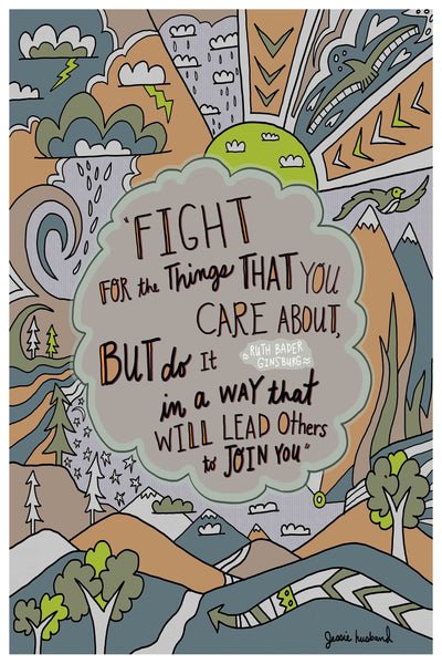 Ruth Bader Ginsburg, Quote Art - Jessie husband
