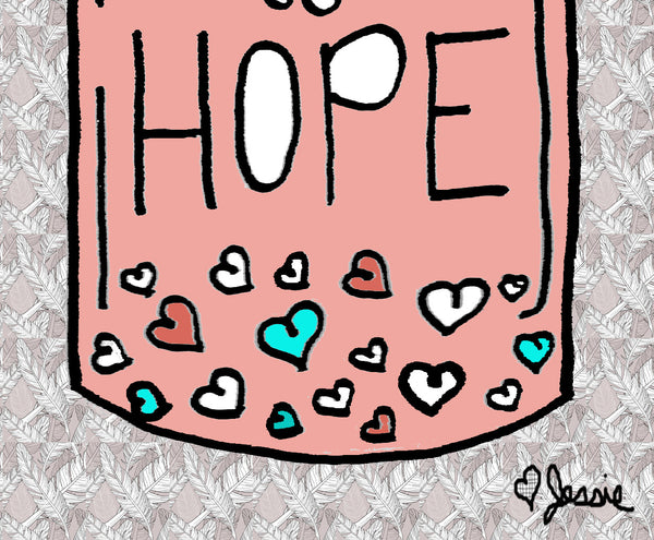 Jar of Hope Pillow - Jessie husband