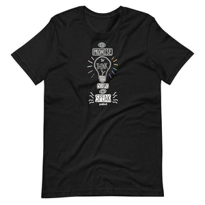 I Promise to Think before I Speak T-Shirt - Jessie husband