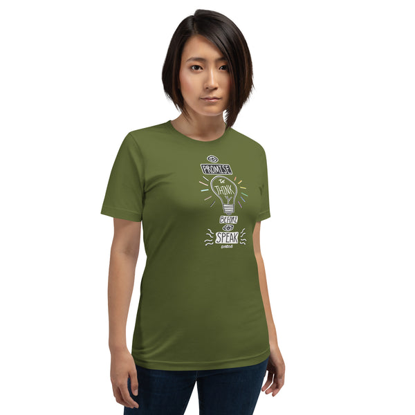 I Promise to Think before I Speak T-Shirt - Jessie husband