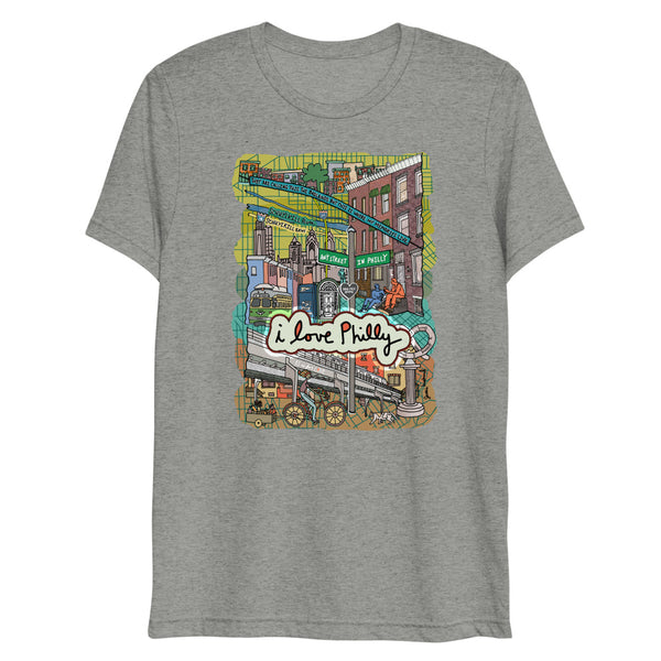I Love Philly Tee, Customize w/ your cross streets - Jessie husband
