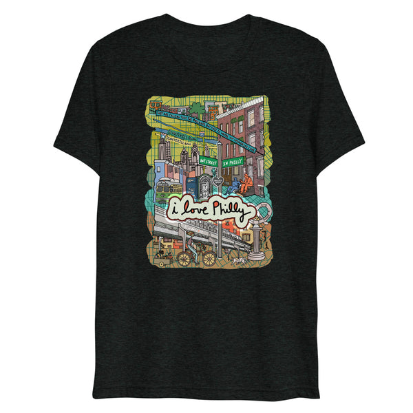 I Love Philly Tee, Customize w/ your cross streets - Jessie husband