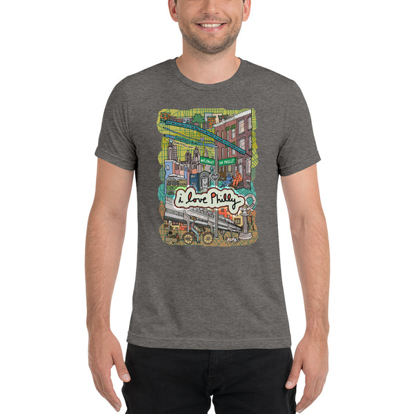 I Love Philly Tee, Customize w/ your cross streets - Jessie husband