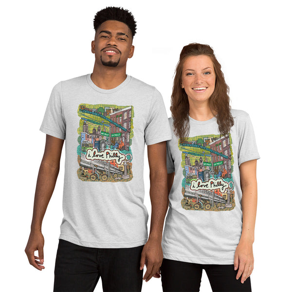 I Love Philly Tee, Customize w/ your cross streets - Jessie husband
