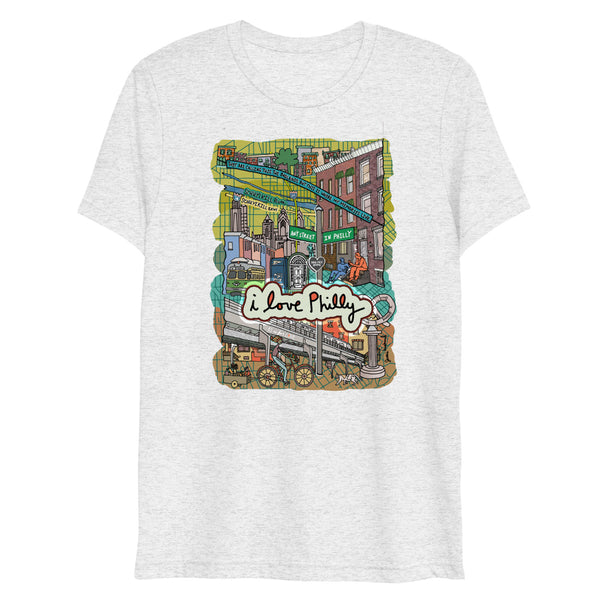 I Love Philly Tee, Customize w/ your cross streets - Jessie husband